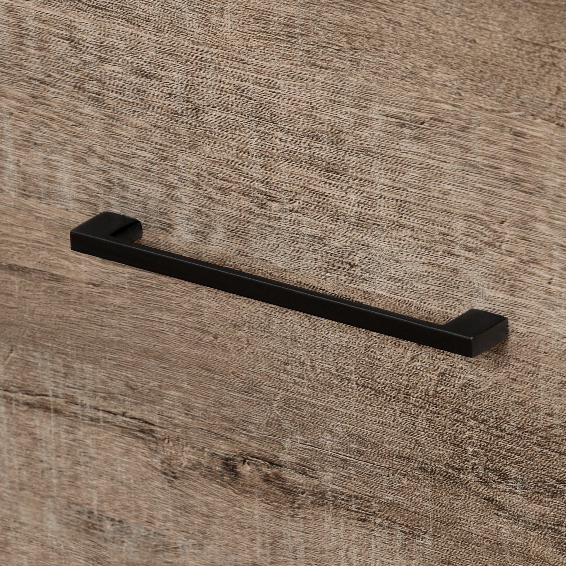 Weathered Oak and Matte Black