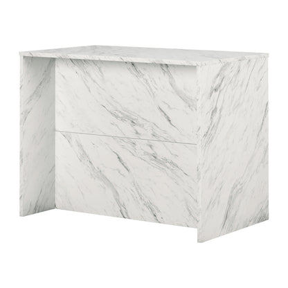 Faux White Marble and White