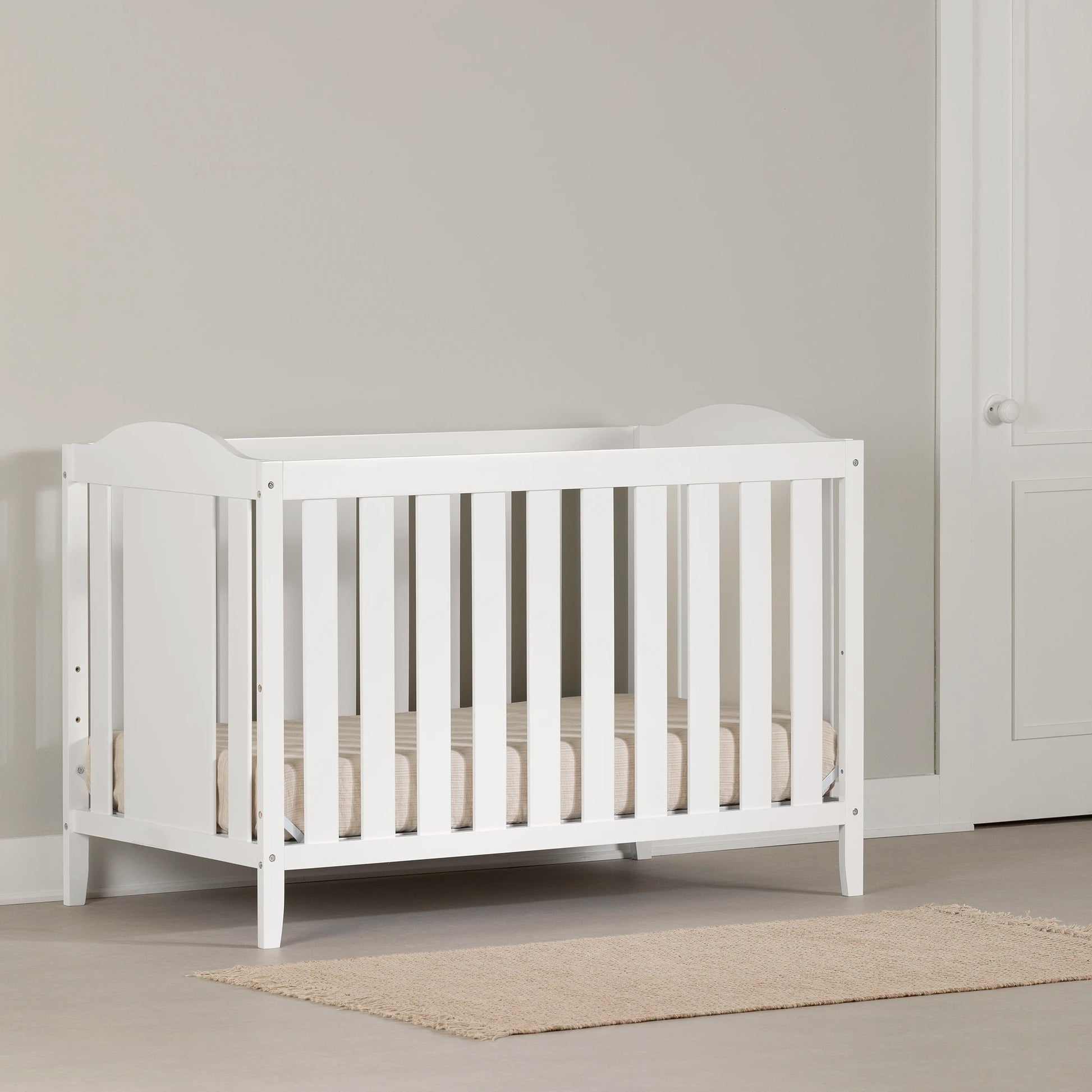 South Shore Angel 3 In 1 Convertible Crib Pure White