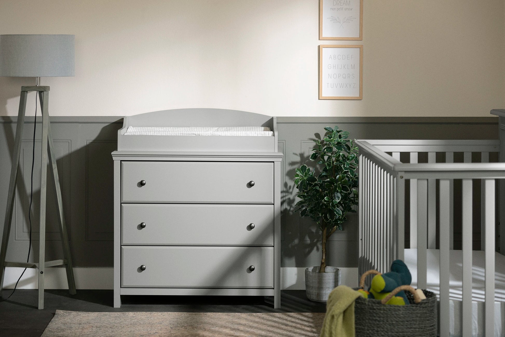 South Shore Cotton Candy Changing Table with Drawers